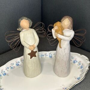 Willow Tree Vintage 1999 Angel of Light & Angel of Friendship Read Description